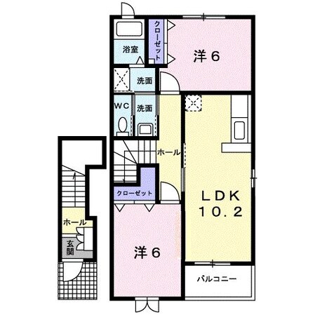 ソレイユⅡの物件間取画像